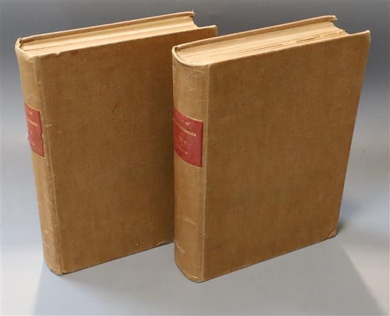 Habington, Thomas - A Survey of Worcestershire, 2 vols, qto, modern cloth, James Parker, Oxford 1895